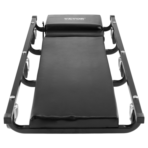 VEVOR 40-Inch Mechanic Garage Creeper, 300 lbs Capacity Automotive Rolling Creeper with 6 Casters Adjustable Cushioned Headrest, Heavy Duty Steel