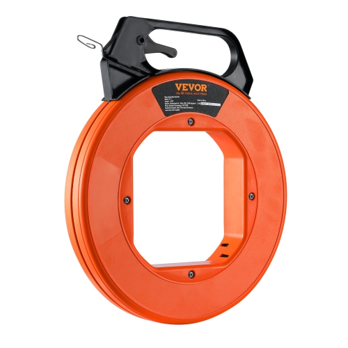 VEVOR 240-foot Fish Tape, 1/8-inch, Steel Wire Puller with Optimized Housing and Handle, Easy-to-Use Cable Puller Tool,Flexible Wire Fishing Tools
