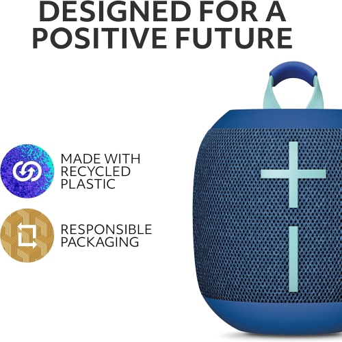 Haut-parleur portatif Bluetooth étanche WONDERBOOM 4 d'Ultimate Ears avec basses puissantes et son à 360 degrés