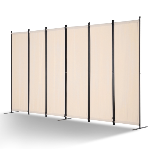 VEVOR 6 Panels Room Divider, Room Divider, Folding Privacy Screen and Portable Partition Divider for Room Separation, Freestanding Room Partitions