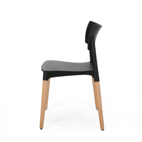 Fantasylab Plastic Dining Chair Set of 2