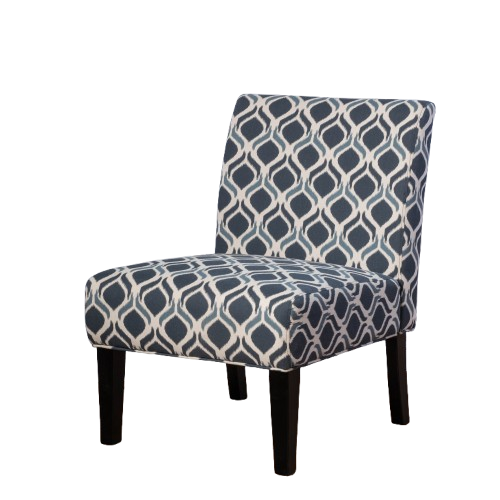 Fantasylab Accent Chair with Wood Foot Armless Elegant Upholstered