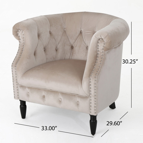 Fantasylab Velvet Club Chair