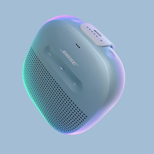 Haut-parleur Bluetooth SoundLink Micro de Bose&nbsp;: Petit haut-parleur portatif étanche avec microphone, bleu pierre