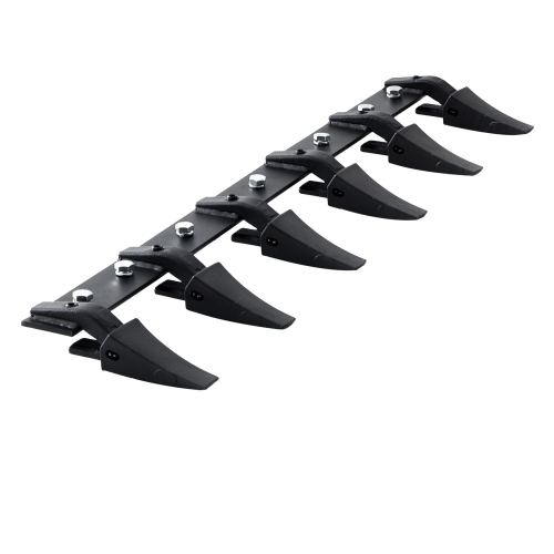 VEVOR 48'' Bucket Tooth Bar, Heavy Duty Tractor Bucket 6 Teeth Bar for Loader Tractor Skidsteer, 4560 lbs Load-Bearing Capacity Bolt On Design, for