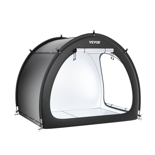 VEVOR 4 to 5 Bikes Storage Tent, Outdoor Spacious Bike Storage Tent with Ventilated Window, Waterproof Fan-Shaped Bike Tent with High Strength