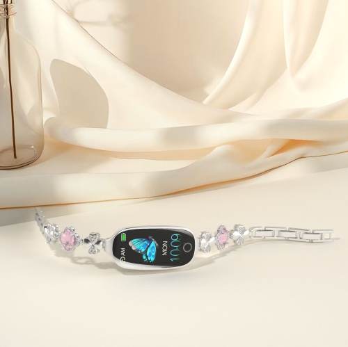 Elegant women's smartwatch – 1.1-inch HD display, Bluetooth 5.3, health monitoring, IP67 waterproof, compatible with iPhone and Android