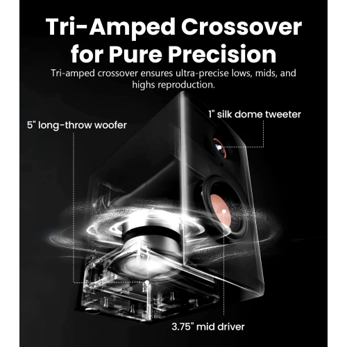 Edifier MR5 2.0 Studio Monitor Bookshelf Speakers, Compact Size for Home Studio & Music - White