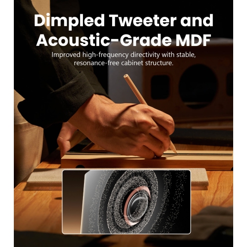 Edifier MR5 2.0 Studio Monitor Bookshelf Speakers, Compact Size for Home Studio & Music - White