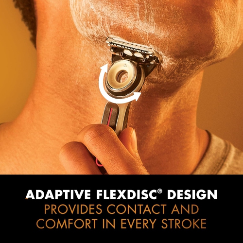 Gillette Heated Razor for Men, Starter Shave Kit by GilletteLabs, 1 Handle + 2 Razor Blade Refills + 1 Charging Dock, Warm Shaving Experience