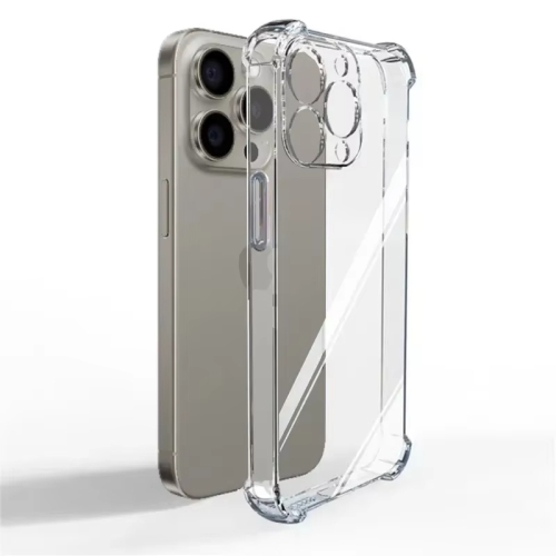 Étui souple transparent antichoc Luxury Noble pour iPhone 16 - Transparent