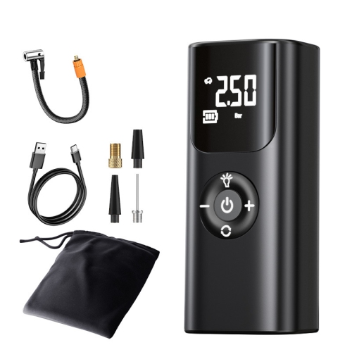 Car fast charging air pump | Mobile power + LED light | 4 mode presets | Digital display | High speed and high pressure inflation | Universal for