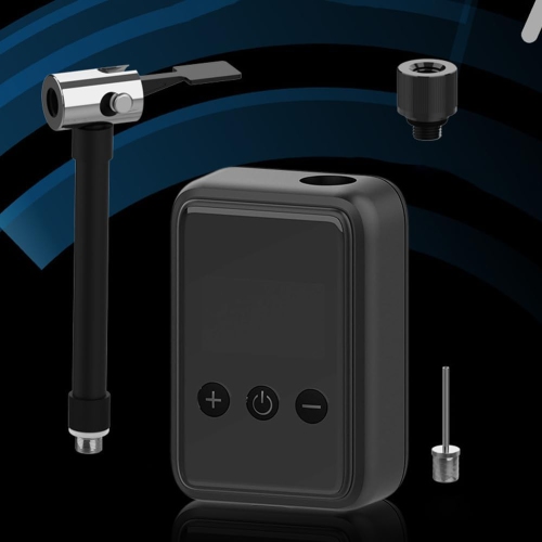 Portable wireless air pump | 120PSI high pressure air pump | USB-C charging | LCD digital display | Lightweight electric bicycle pump