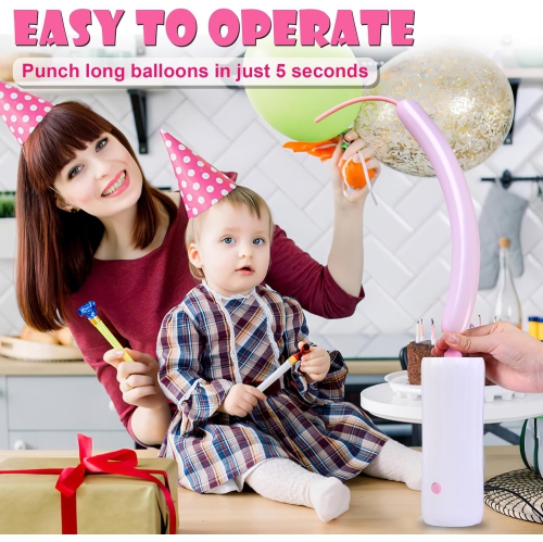 Electric Balloon Pump – Fast and Quiet Inflation for Parties, Weddings and Events | Portable and Durable ABS Material, 65dB Low Noise