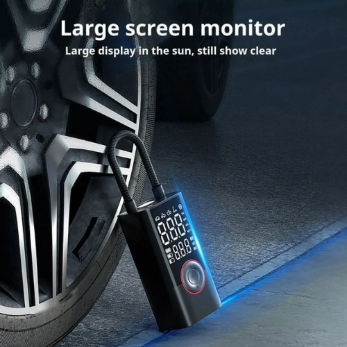 [Sans fil et portatif] Pompe à air de voiture à recharge rapide turbo 80&nbsp;W | 150&nbsp;lb/po² haute pression/affichage numérique double de