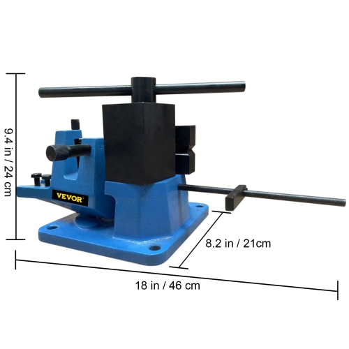 VEVOR UB-100 Metal Bender,Universal Metal Rebar Bender High-hardened Steel Material ,Heavy-Duty Metal Rod Bender Hot and Cold With Detachable Bending