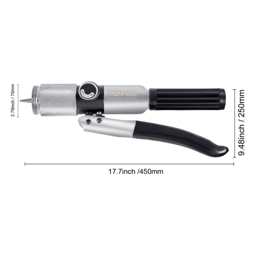 VEVOR Hydraulic Tube Expander, 3/8" to 1-1/8" OD, HAVC Hydraulic Swaging Tool with 7 Pipe Expander Heads, Deburring Tool, Pipe Cutter for Copper