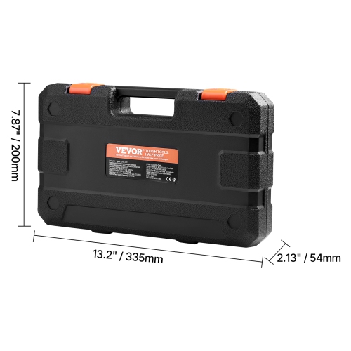 VEVOR 32-Piece Hex Bit Socket Set, S2 Alloy Steel and Cr-V Steel, Standard SAE and Metric, 1/4 in, 3/8 in, and 1/2 in Drives, with Enhanced Storage