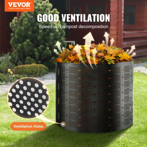 VEVOR 220 Gallon Compost Bin , Outdoor Expandable Composter, Easy to Setup & Large Capacity Composting Bin, Fast Creation of Fertile Soil