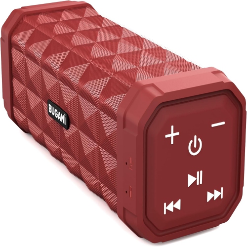 BUGANI M99 Bluetooth Speaker, BUGANI Wireless Portable Speaker Stereo Sound, IPX5 Speaker, Built-in Microphone