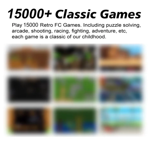 HG3508 handheld game console open source handheld HD large screen portable game console nostalgic retro 18000 + classic retro games - white 64GB