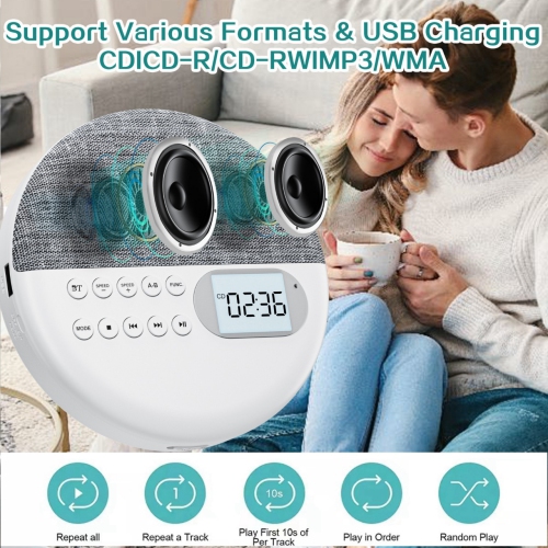 CD player Bluetooth speaker prenatal education machine student repeater English learning machine, TF card, USB, dual speakers, Bluetooth receiver and