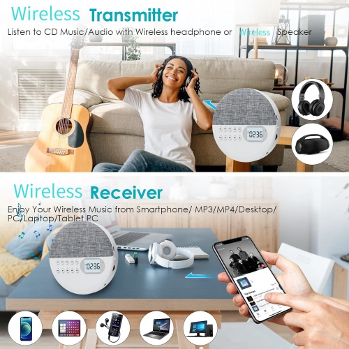 CD player Bluetooth speaker prenatal education machine student repeater English learning machine, TF card, USB, dual speakers, Bluetooth receiver and