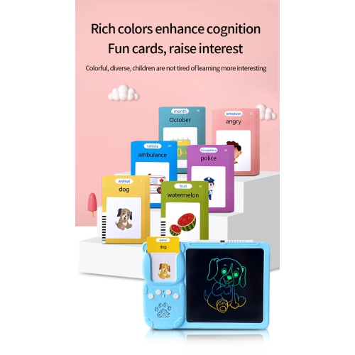 Early childhood education card machine 8.5-inch handwriting tablet all-in-one machine children's English learning painting educational toys - light