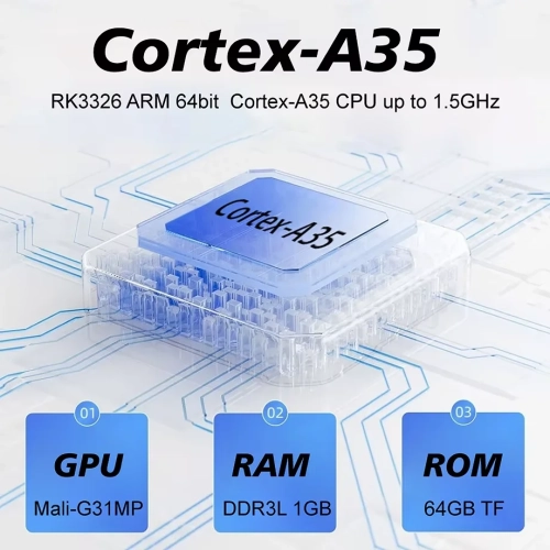 HG3508 handheld game console open source handheld HD large screen portable game console nostalgic retro 18000 + classic retro games - black 64GB