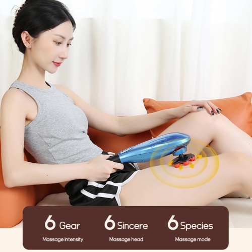 Electric Handheld Multi-function Body Meridian Muscle Relaxation USB Massager