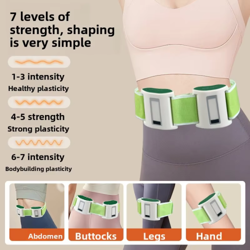 Lazy Fat-Reducing Machine Heated Massage Belt & Body Slimming Device for Belly Arm and Waist Massager