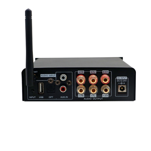 Petit amplificateur numérique Amplificateur de bureau haute puissance Bluetooth 5,0 Système audio haute fidélité à double usage pour la maison et