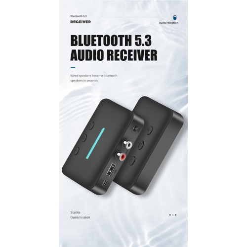 New 5.3 version Bluetooth audio receiver USB music player old audio to wireless Bluetooth adapter - plug and play - interface 3.5RCA