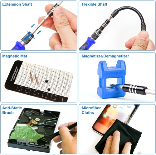 115 in 1 watch computer mobile phone disassembly and repair hardware tools screwdriver combination set manual magnetic repair tool set computer,