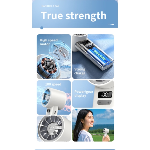 2025 new handheld portable cool cooling fan desktop semiconductor turbine high-speed mini fan bladeless design cooler-pink small air gun