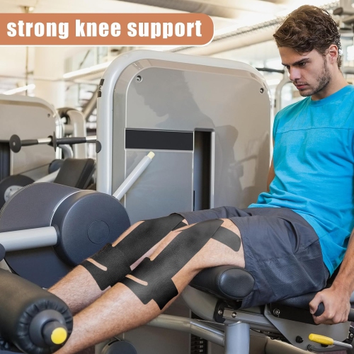 Precut Kinesiology Tape for Shoulder,20PCS Shoulder Tape for Pain Relief,Waterproof & Breathable Enhance Elastic Sports Tape for Pain Support and