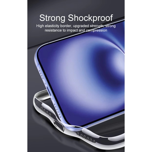 Luxury Noble Shockproof Soft Transparent Case For iPhone 16e Bumper Clear Case Cover - Clear
