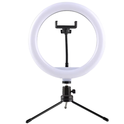 Trépied de bureau de 10&nbsp;po Trousse de lumière d'appoint Maquillage Live Selfie Ring Light Enregistrement photo Lumière avec photo Clip de