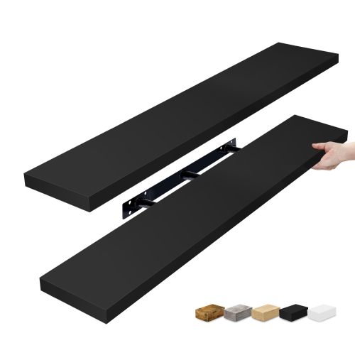 Sorbus 2 Pack 47 x 9.25 Inch Wall Mounted Floating Shelves - Stylish and Functional Storage