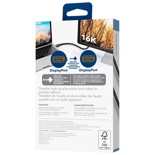 Câble DisplayPort de 1,8 m d'Insignia (NS-PCDPDP626-C) - Exclusivité Best Buy