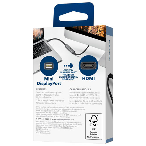 Adaptateur Mini DisplayPort vers HDMI d'Insignia - Exclusivement chez Best Buy