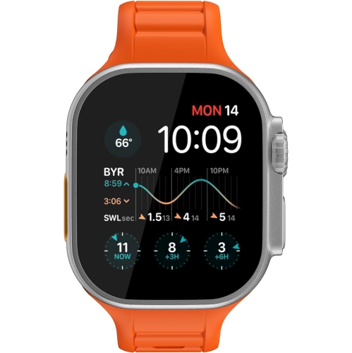 JOURNEY SERIES FKM APPLE WATCH STRAP - ORANGE