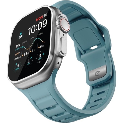 JOURNEY SERIES FKM APPLE WATCH STRAP - TIDAL BLUE