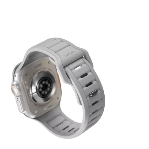 JOURNEY SERIES FKM APPLE WATCH STRAP - STONE GREY