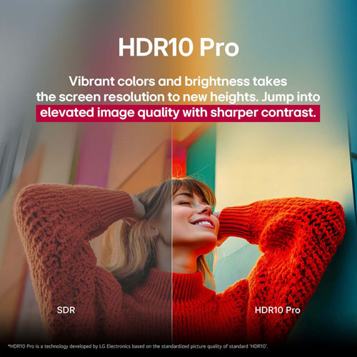 Téléviseur intelligent webOS HDR DEL UHD 4K de 65 po UA7000 de LG (65UA7000PUB) - 2025
