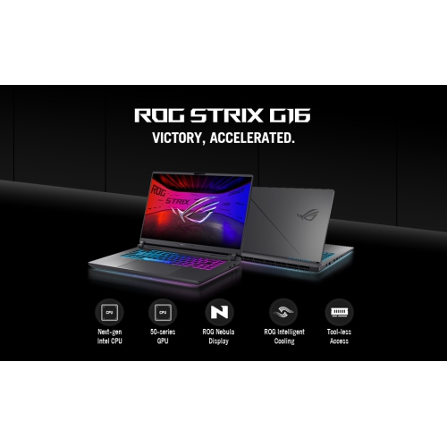 ASUS ROG Strix G16 Gaming Laptop (16” 240Hz Display / Intel Core Ultra 9 275HX / NVIDIA GeForce RTX 5070 / 32GB / 1TB / Windows 11 Home /