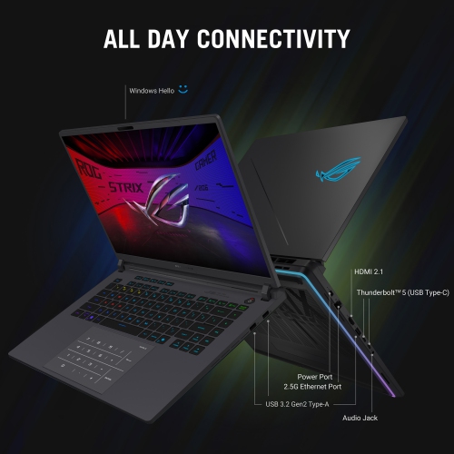 ASUS ROG Strix G16 Gaming Laptop (16” 240Hz Display / Intel Core Ultra 9 275HX / NVIDIA GeForce RTX 5070 / 32GB / 1TB / Windows 11 Home /