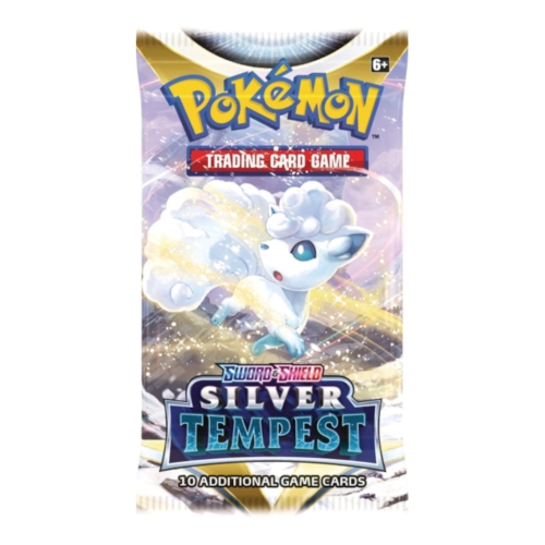 Pokemon TCG: Sword & Shield Silver Tempest Mini Portfolio + 1 Booster Pack