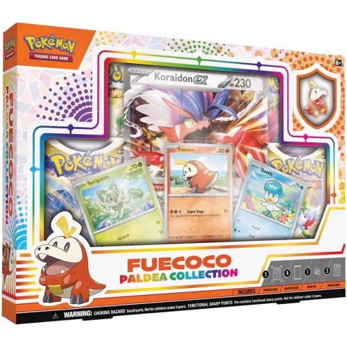 Pokemon TCG: Paldea Pin Collection - Fuecoco - 4 Booster Packs & Promos
