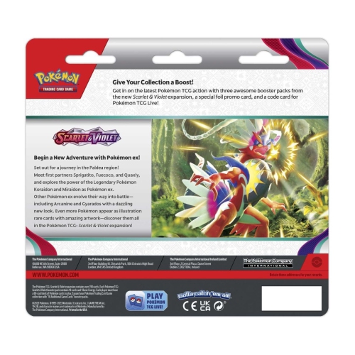 Pokemon TCG: Scarlet & Violet - Base Set 3 Booster Packs & Arcanine Promo Card